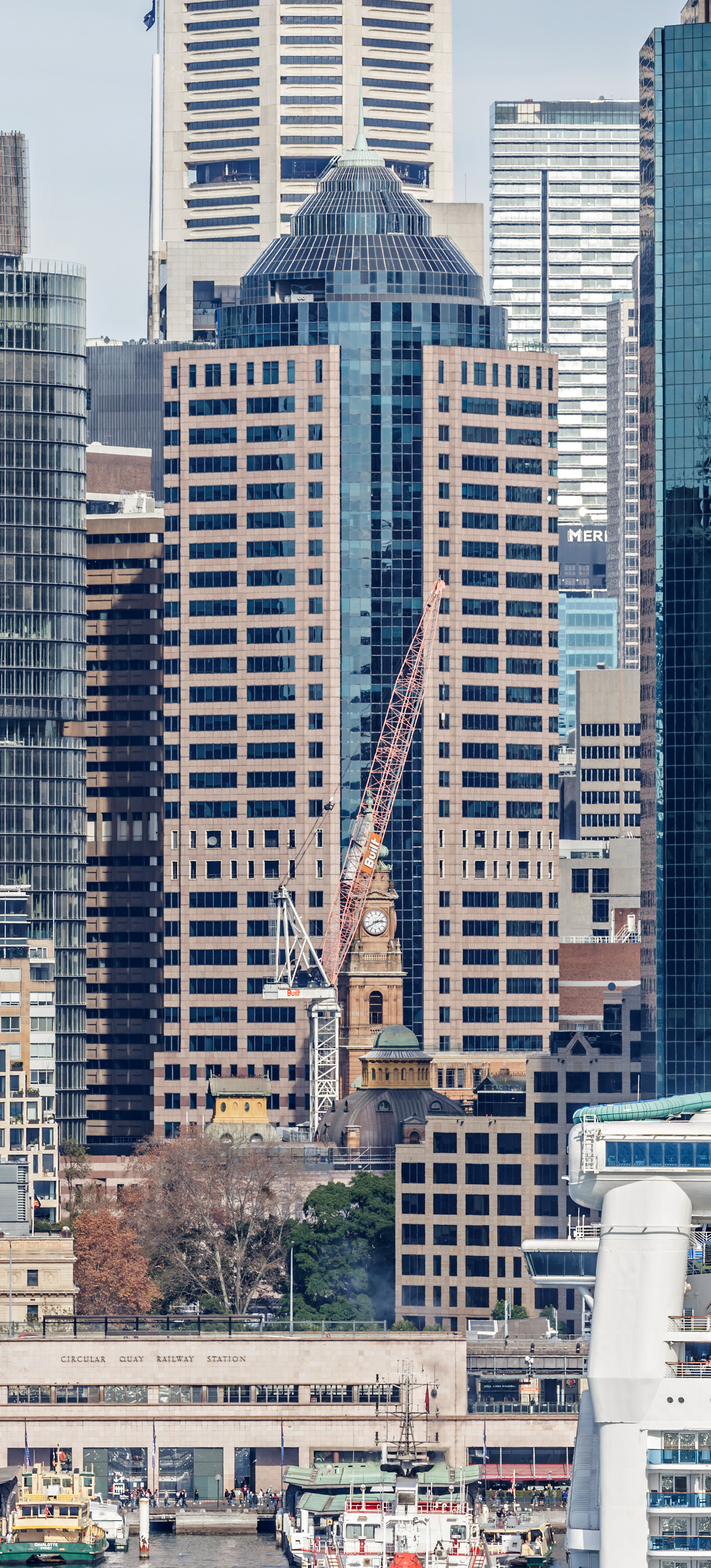 1 O`Connell Street, Sydney - View from Sydney Harbour Bridge. © Mathias Beinling